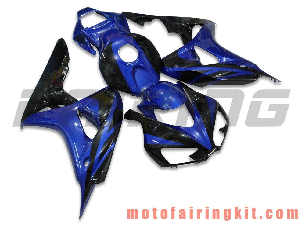 Fairing Kits Fit for CBR1000RR 2006 2007 CBR1000 RR 06 07 Plastic ABS Injection Mold Complete Motorcycle Body Aftermarket Bodywork Frame (Blue & Black) B025