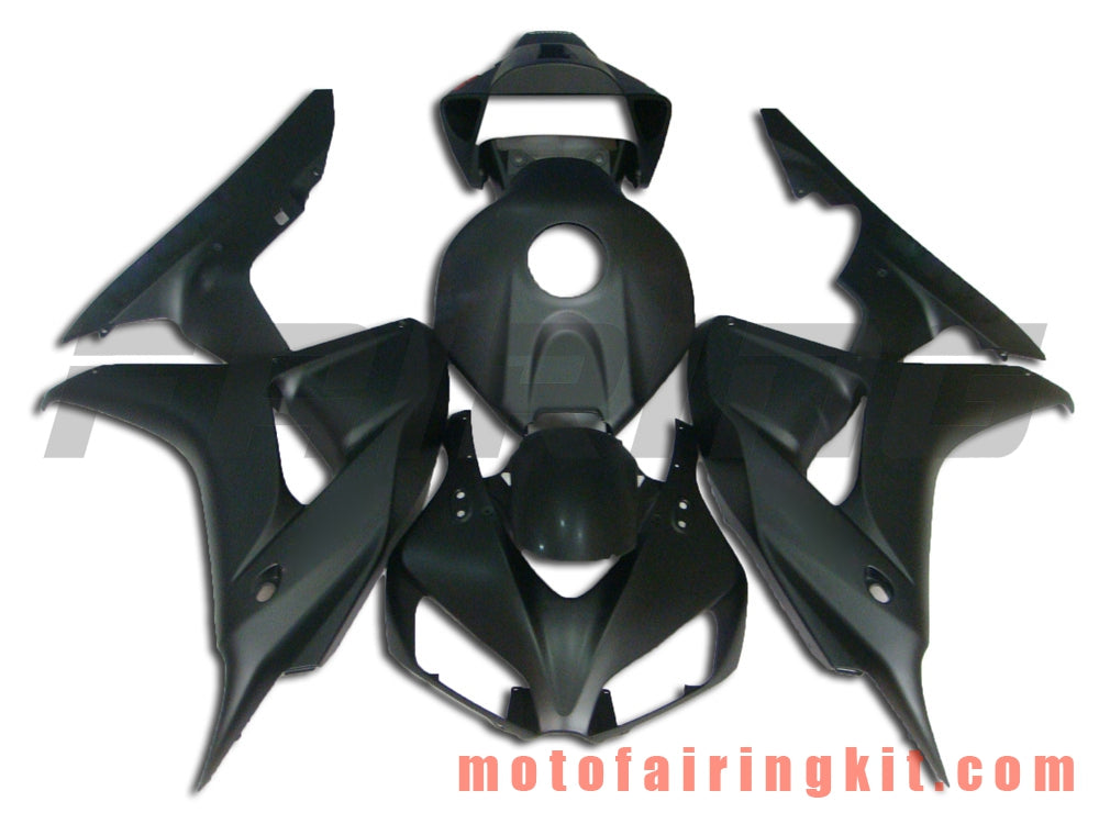 Fairing Kits Fit for CBR1000RR 2006 2007 CBR1000 RR 06 07 Plastic ABS Injection Mold Complete Motorcycle Body Aftermarket Bodywork Frame (Black) B034