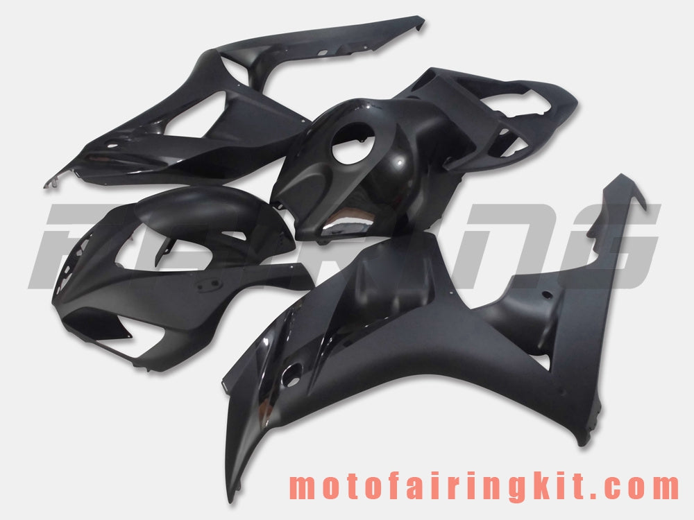 Kits de carenado aptos para CBR1000RR 2006 2007 CBR1000 RR 06 07 Molde de inyección de plástico ABS Carrocería completa para motocicleta Marco de carrocería de posventa (negro) B035