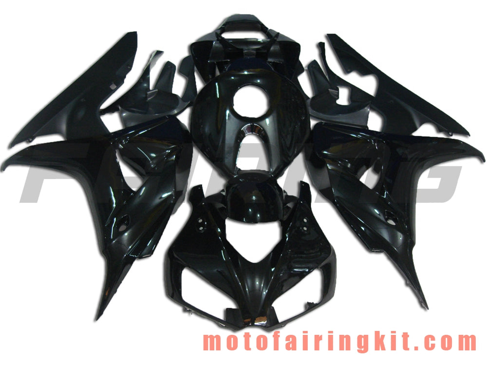 Kits de carenado aptos para CBR1000RR 2006 2007 CBR1000 RR 06 07 Molde de inyección de plástico ABS Carrocería completa para motocicleta Carrocería del mercado de accesorios Marco (negro) B036