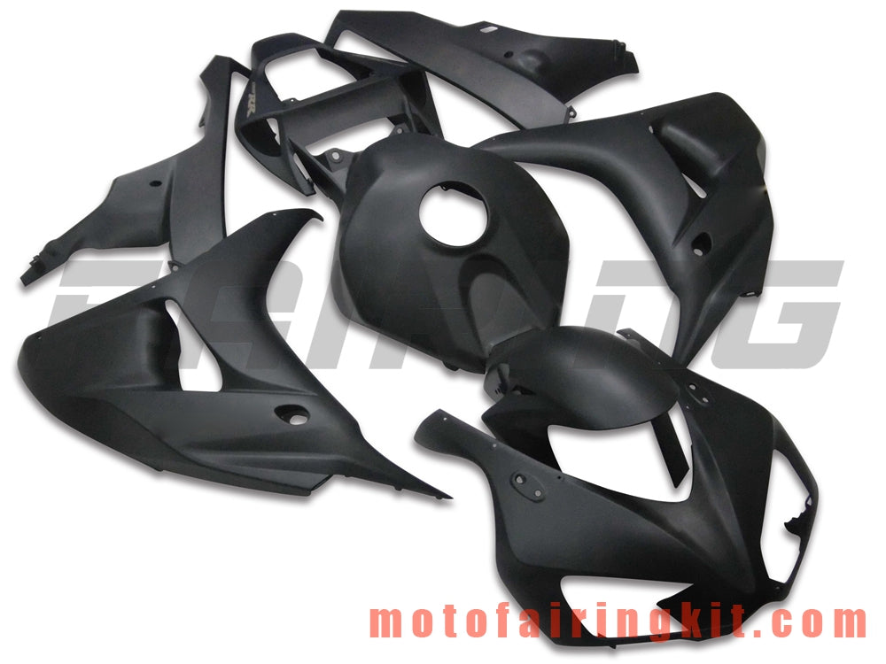 Fairing Kits Fit for CBR1000RR 2006 2007 CBR1000 RR 06 07 Plastic ABS Injection Mold Complete Motorcycle Body Aftermarket Bodywork Frame (Black) B037