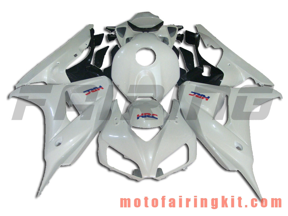 Kits de carenado aptos para CBR1000RR 2006 2007 CBR1000 RR 06 07 Molde de inyección de plástico ABS Carrocería completa para motocicleta Marco de carrocería de posventa (blanco y negro) B042