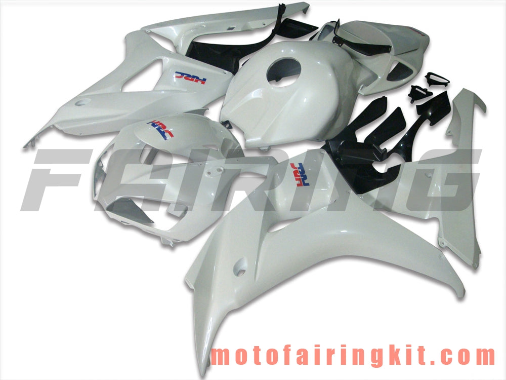 Kits de carenado aptos para CBR1000RR 2006 2007 CBR1000 RR 06 07 Molde de inyección de plástico ABS Carrocería completa para motocicleta Marco de carrocería de posventa (blanco y negro) B042