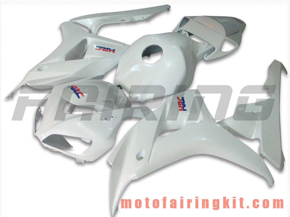 Fairing Kits Fit for CBR1000RR 2006 2007 CBR1000 RR 06 07 Plastic ABS Injection Mold Complete Motorcycle Body Aftermarket Bodywork Frame (White) B051