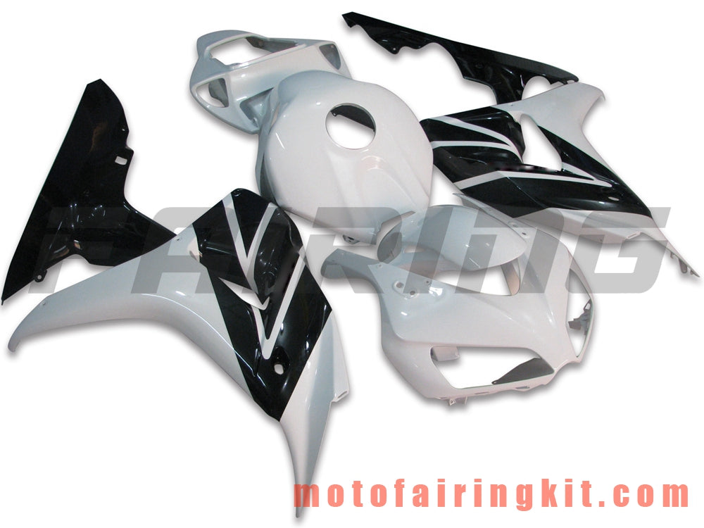 Fairing Kits Fit for CBR1000RR 2006 2007 CBR1000 RR 06 07 Plastic ABS Injection Mold Complete Motorcycle Body Aftermarket Bodywork Frame (Black & White) B052