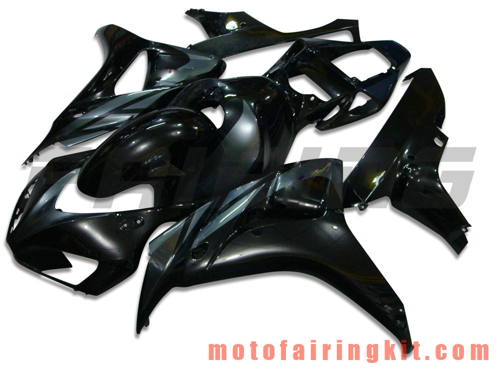 フェアリングキット CBR1000RR 2006 2007 CBR1000 RR 06 07 プラスチック ABS 射出成形 完全なオートバイボディ アフターマーケットボディワークフレーム (ブラック) B053