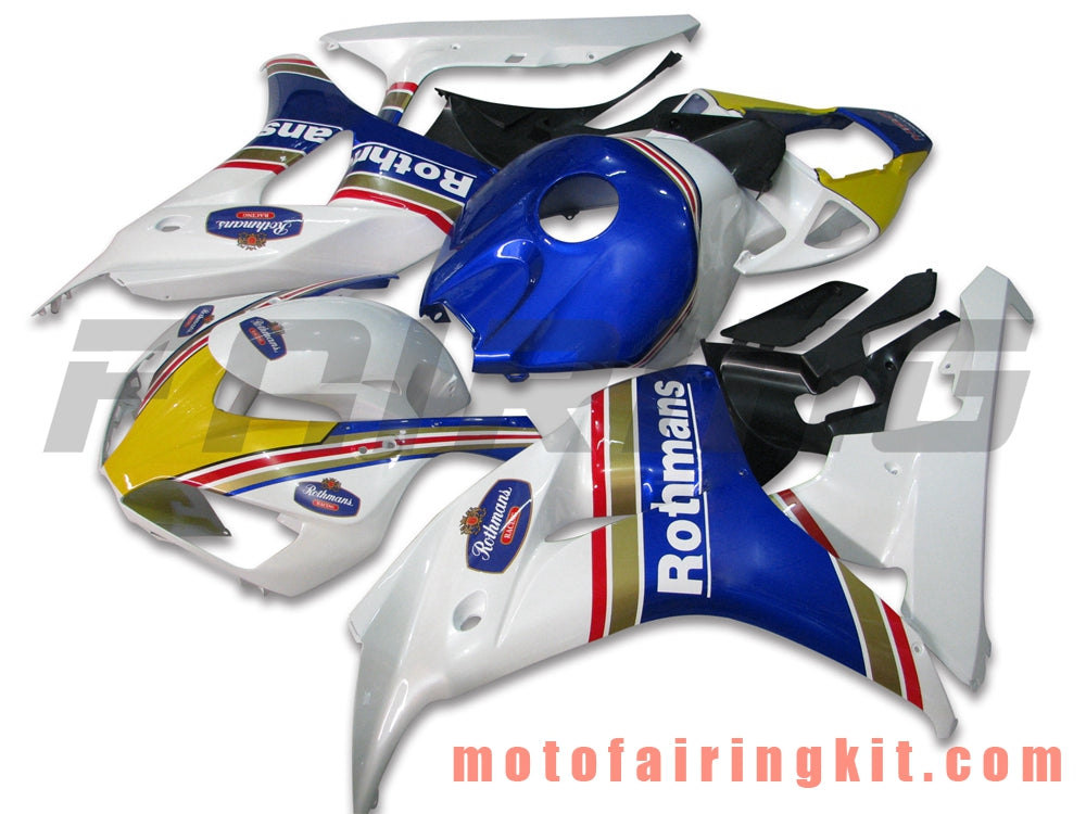 Fairing Kits Fit for CBR1000RR 2006 2007 CBR1000 RR 06 07 Plastic ABS Injection Mold Complete Motorcycle Body Aftermarket Bodywork Frame (Blue & White) B058