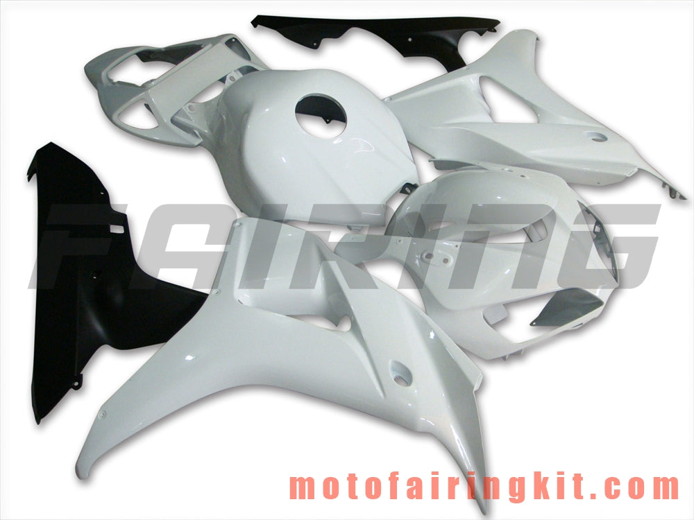 Fairing Kits Fit for CBR1000RR 2006 2007 CBR1000 RR 06 07 Plastic ABS Injection Mold Complete Motorcycle Body Aftermarket Bodywork Frame (White & Black) B059