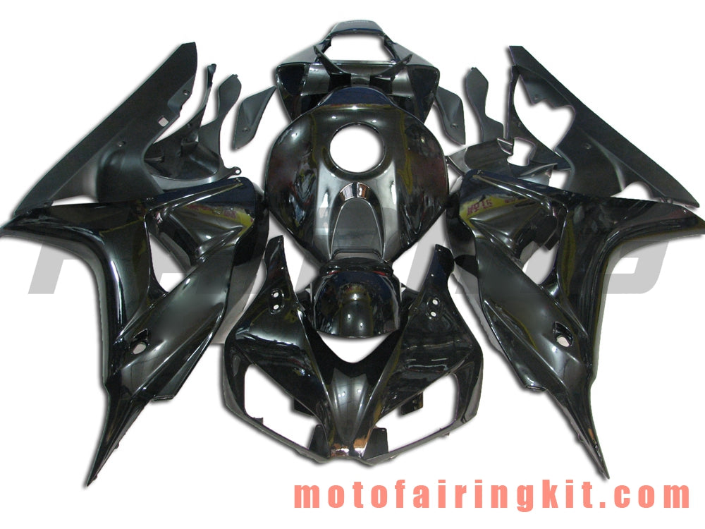 Kits de carenado aptos para CBR1000RR 2006 2007 CBR1000 RR 06 07 Molde de inyección de plástico ABS Carrocería completa para motocicleta Marco de carrocería de posventa (negro) B069