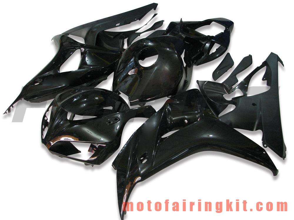 Kits de carenado aptos para CBR1000RR 2006 2007 CBR1000 RR 06 07 Molde de inyección de plástico ABS Carrocería completa para motocicleta Marco de carrocería de posventa (negro) B069