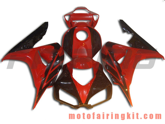 Fairing Kits Fit for CBR1000RR 2006 2007 CBR1000 RR 06 07 Plastic ABS Injection Mold Complete Motorcycle Body Aftermarket Bodywork Frame (Red & Black) B089