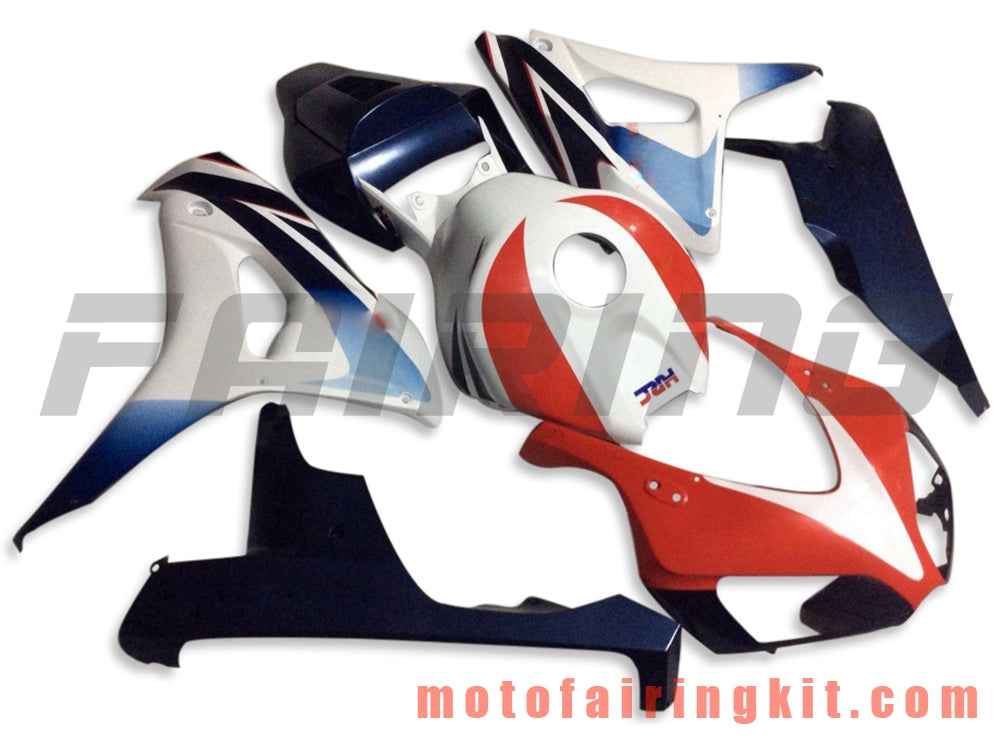 Kits de carenado aptos para CBR1000RR 2006 2007 CBR1000 RR 06 07 Molde de inyección de plástico ABS Carrocería completa para motocicleta Carrocería del mercado de accesorios Marco (blanco y rojo) B093