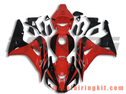 Fairing Kits Fit for CBR1000RR 2006 2007 CBR1000 RR 06 07 Plastic ABS Injection Mold Complete Motorcycle Body Aftermarket Bodywork Frame (Black & Red) B103