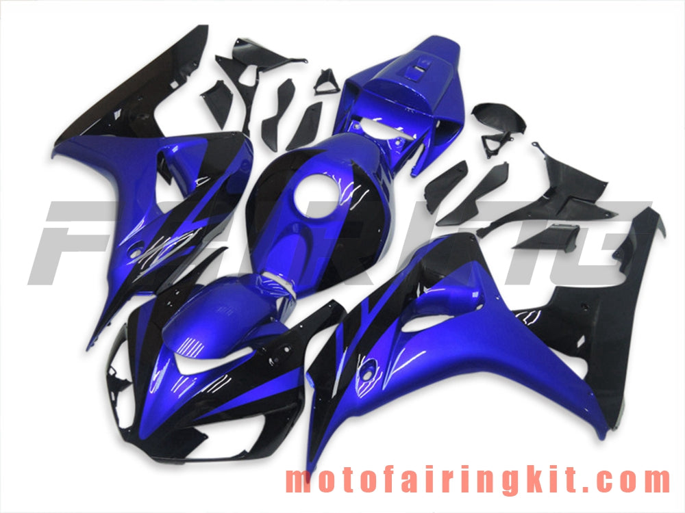 Fairing Kits Fit for CBR1000RR 2006 2007 CBR1000 RR 06 07 Plastic ABS Injection Mold Complete Motorcycle Body Aftermarket Bodywork Frame (Blue & Black) B104