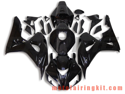 Kits de carenado aptos para CBR1000RR 2006 2007 CBR1000 RR 06 07 Molde de inyección de plástico ABS Carrocería completa para motocicleta Carrocería del mercado de accesorios Marco (negro) B106