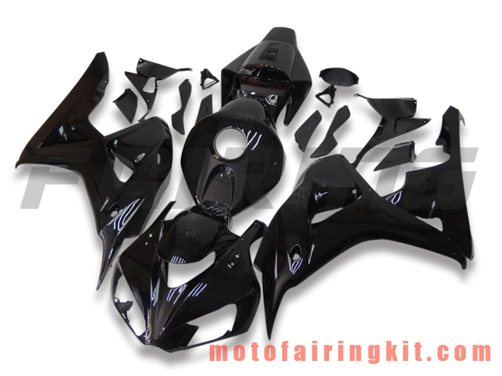 Fairing Kits Fit for CBR1000RR 2006 2007 CBR1000 RR 06 07 Plastic ABS Injection Mold Complete Motorcycle Body Aftermarket Bodywork Frame (Black) B106