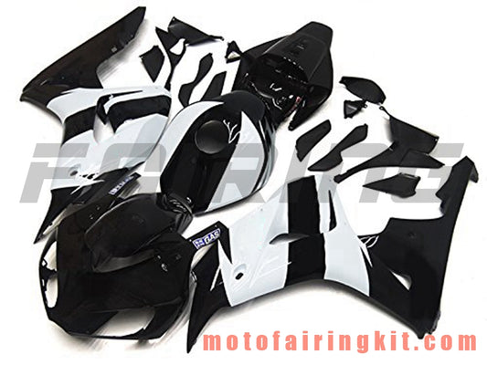 Fairing Kits Fit for CBR1000RR 2006 2007 CBR1000 RR 06 07 Plastic ABS Injection Mold Complete Motorcycle Body Aftermarket Bodywork Frame (Black & White) B113