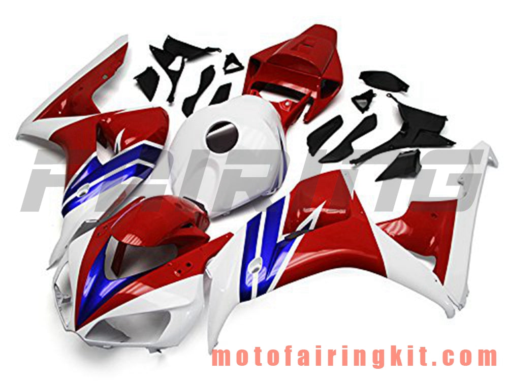 Fairing Kits Fit for CBR1000RR 2006 2007 CBR1000 RR 06 07 Plastic ABS Injection Mold Complete Motorcycle Body Aftermarket Bodywork Frame (Red & White) B114