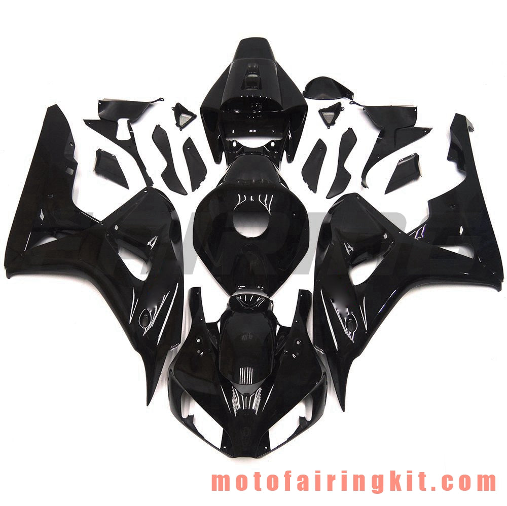 Kits de carenado aptos para CBR1000RR 2006 2007 CBR1000 RR 06 07 Molde de inyección de plástico ABS Carrocería completa para motocicleta Carrocería del mercado de accesorios Marco (negro) B117