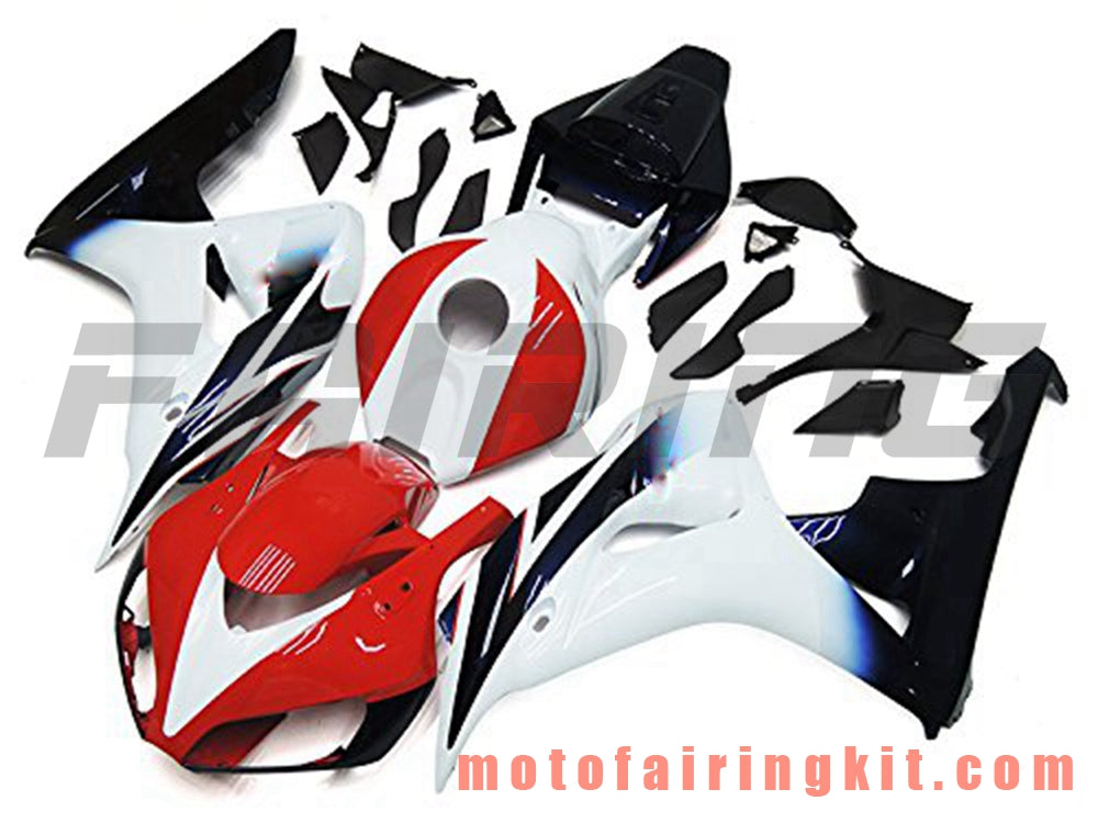 Fairing Kits Fit for CBR1000RR 2006 2007 CBR1000 RR 06 07 Plastic ABS Injection Mold Complete Motorcycle Body Aftermarket Bodywork Frame (Red & Black) B120