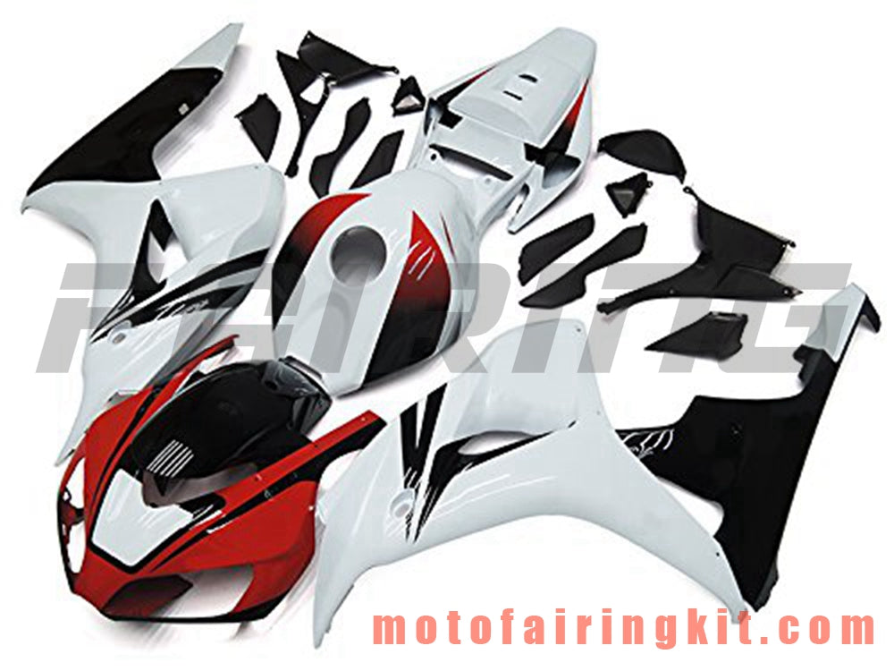 Fairing Kits Fit for CBR1000RR 2006 2007 CBR1000 RR 06 07 Plastic ABS Injection Mold Complete Motorcycle Body Aftermarket Bodywork Frame (White & Black) B121