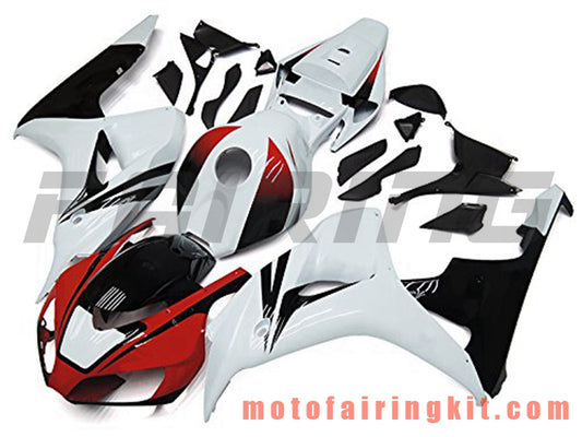 フェアリングキット CBR1000RR 2006 2007 CBR1000 RR 06 07 プラスチック ABS 射出成形 完全なオートバイボディ アフターマーケットボディワークフレーム (ホワイト &amp; ブラック) B121