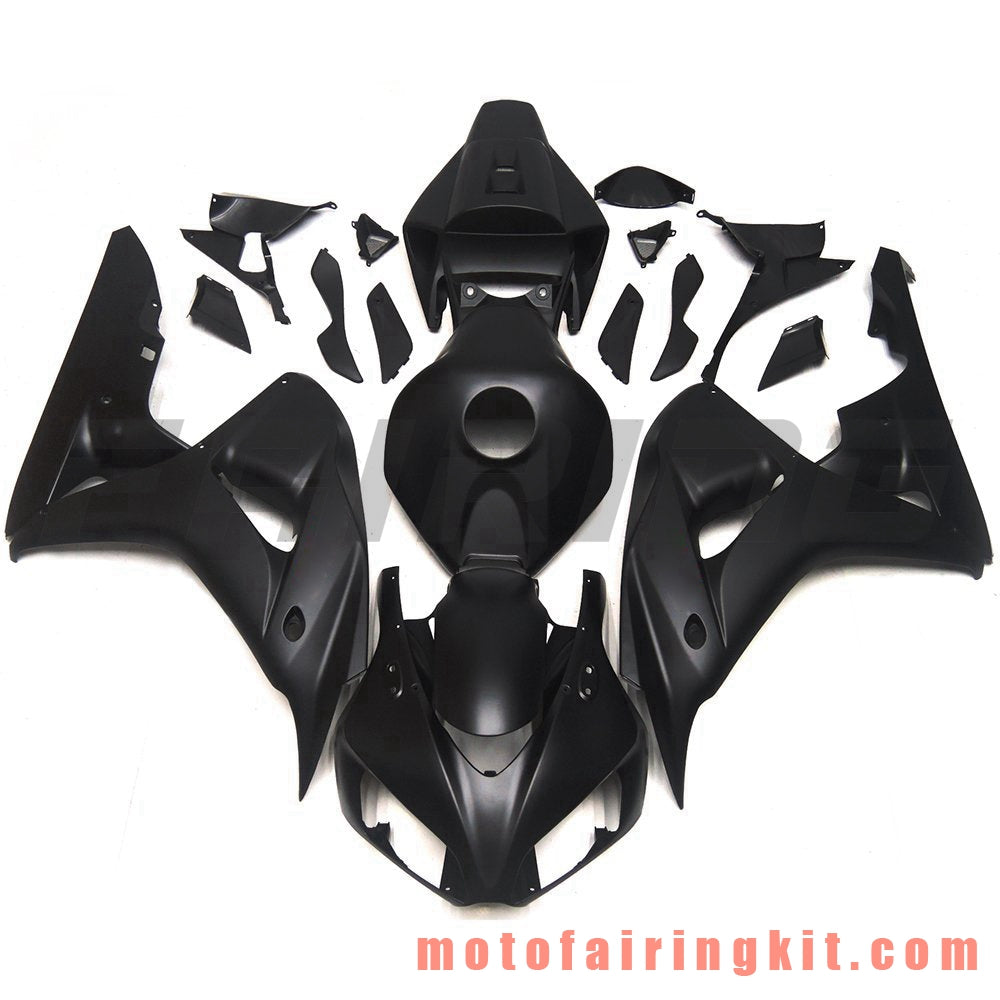 Kits de carenado aptos para CBR1000RR 2006 2007 CBR1000 RR 06 07 Molde de inyección de plástico ABS Carrocería completa para motocicleta Carrocería del mercado de accesorios Marco (negro) B123