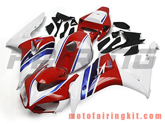 Fairing Kits Fit for CBR1000RR 2006 2007 CBR1000 RR 06 07 Plastic ABS Injection Mold Complete Motorcycle Body Aftermarket Bodywork Frame (Red & White) B124