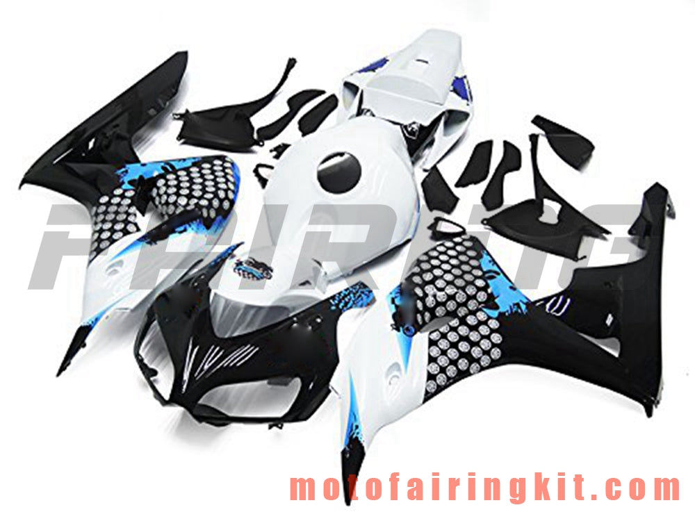 Fairing Kits Fit for CBR1000RR 2006 2007 CBR1000 RR 06 07 Plastic ABS Injection Mold Complete Motorcycle Body Aftermarket Bodywork Frame (Black & White) B126