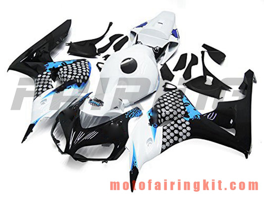 Kits de carenado aptos para CBR1000RR 2006 2007 CBR1000 RR 06 07 Molde de inyección de plástico ABS Carrocería completa para motocicleta Carrocería del mercado de accesorios Marco (blanco y negro) B126