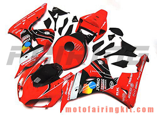 Kits de carenado aptos para CBR1000RR 2006 2007 CBR1000 RR 06 07 Molde de inyección de plástico ABS Carrocería completa para motocicleta Carrocería del mercado de accesorios Marco (rojo y negro) B127