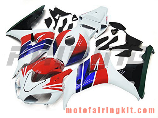 Fairing Kits Fit for CBR1000RR 2006 2007 CBR1000 RR 06 07 Plastic ABS Injection Mold Complete Motorcycle Body Aftermarket Bodywork Frame (Red & White) B131