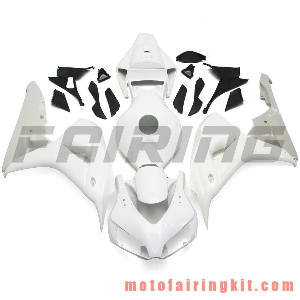 Fairing Kits Fit for CBR1000RR 2006 2007 CBR1000 RR 06 07 Plastic ABS Injection Mold Complete Motorcycle Body Aftermarket Bodywork Frame (White) B133