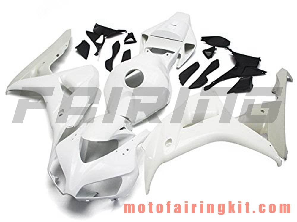 Fairing Kits Fit for CBR1000RR 2006 2007 CBR1000 RR 06 07 Plastic ABS Injection Mold Complete Motorcycle Body Aftermarket Bodywork Frame (White) B133