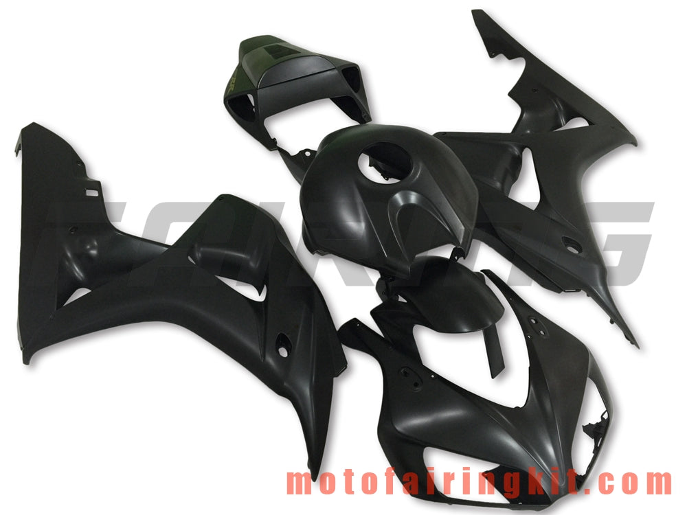 Fairing Kits Fit for CBR1000RR 2006 2007 CBR1000 RR 06 07 Plastic ABS Injection Mold Complete Motorcycle Body Aftermarket Bodywork Frame (Black) B138