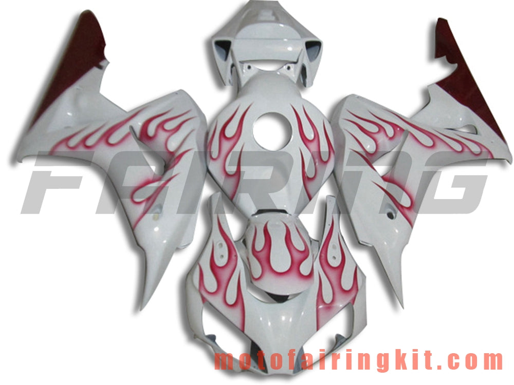 Kits de carenado aptos para CBR1000RR 2006 2007 CBR1000 RR 06 07 Molde de inyección de plástico ABS Carrocería completa para motocicleta Carrocería del mercado de accesorios Marco (blanco y rosa) B154