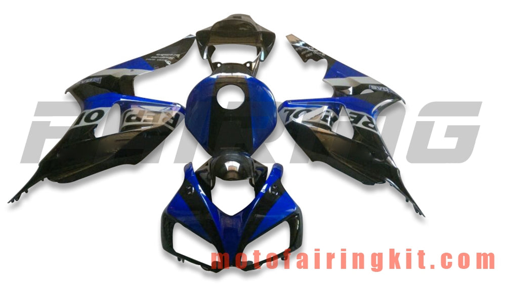 Fairing Kits Fit for CBR1000RR 2006 2007 CBR1000 RR 06 07 Plastic ABS Injection Mold Complete Motorcycle Body Aftermarket Bodywork Frame (Blue & Black) B160