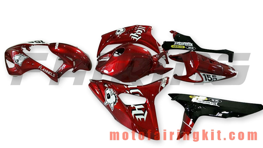 Fairing Kits Fit for CBR1000RR 2006 2007 CBR1000 RR 06 07 Plastic ABS Injection Mold Complete Motorcycle Body Aftermarket Bodywork Frame (Red & Black) B165