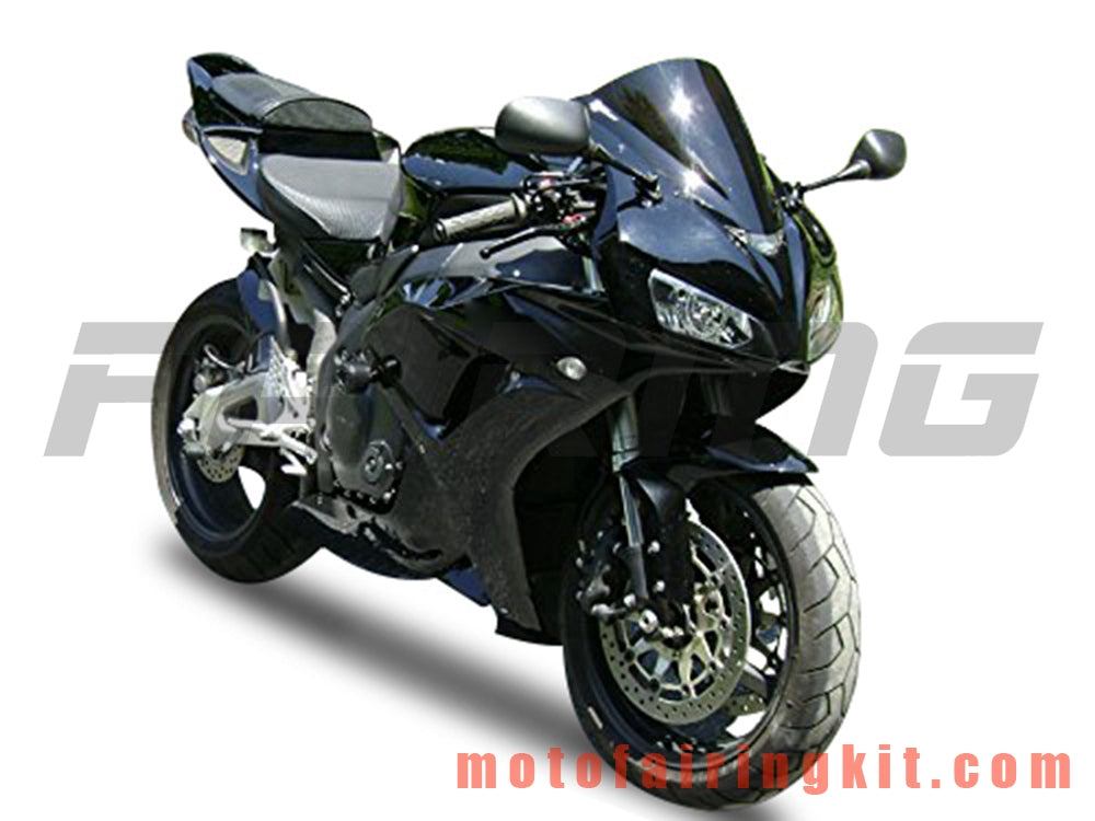 フェアリングキット CBR1000RR 2006 2007 CBR1000 RR 06 07 プラスチック ABS 射出成形 完全なオートバイボディ アフターマーケットボディワークフレーム (ブラック) B166