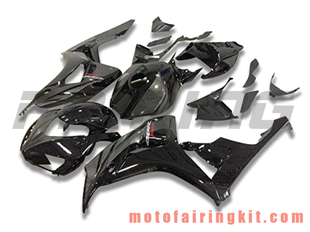 フェアリングキット CBR1000RR 2006 2007 CBR1000 RR 06 07 プラスチック ABS 射出成形 完全なオートバイボディ アフターマーケットボディワークフレーム (ブラック) B167