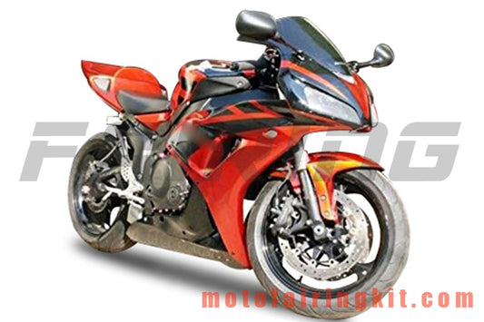 フェアリングキット CBR1000RR 2006 2007 CBR1000 RR 06 07 プラスチック ABS 射出成形 完全なオートバイボディ アフターマーケットボディワークフレーム (オレンジ &amp; ブラック) B168