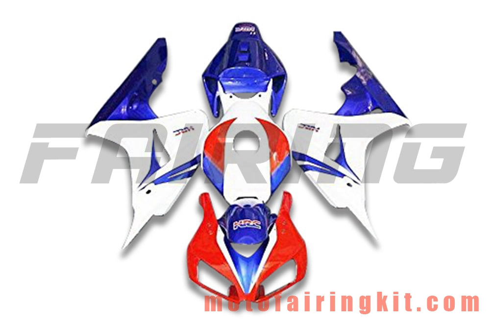 Fairing Kits Fit for CBR1000RR 2006 2007 CBR1000 RR 06 07 Plastic ABS Injection Mold Complete Motorcycle Body Aftermarket Bodywork Frame (Red & Blue) B175