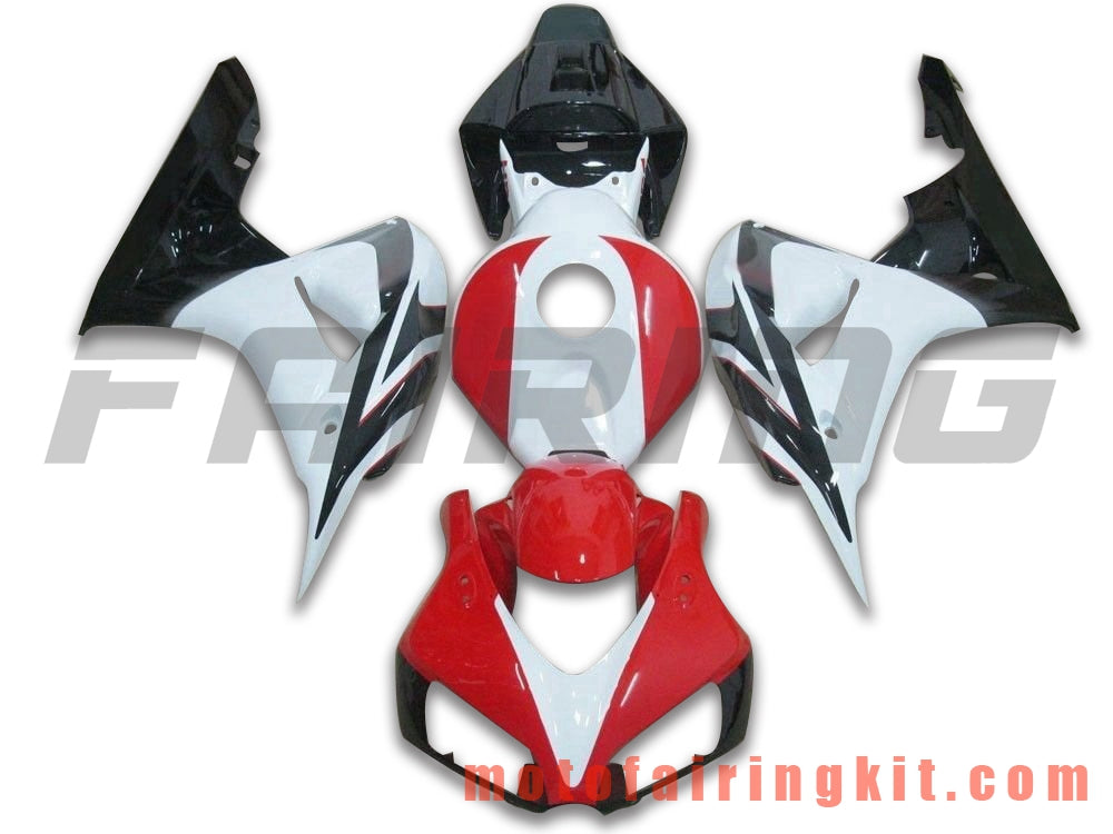 Fairing Kits Fit for CBR1000RR 2006 2007 CBR1000 RR 06 07 Plastic ABS Injection Mold Complete Motorcycle Body Aftermarket Bodywork Frame (Red & White) B179