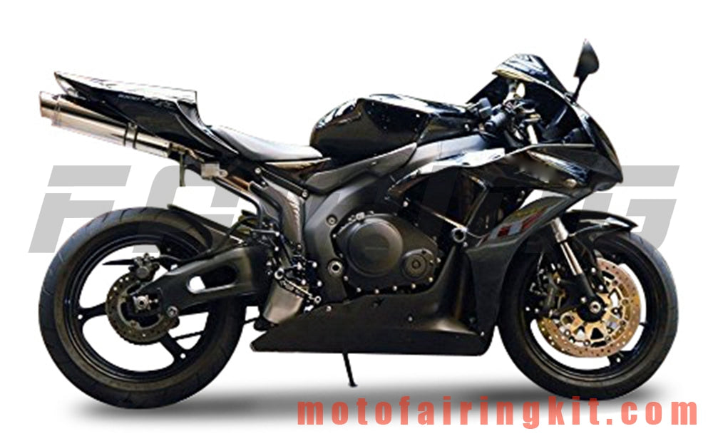 フェアリングキット CBR1000RR 2006 2007 CBR1000 RR 06 07 プラスチック ABS 射出成形 完全なオートバイボディ アフターマーケットボディワークフレーム (ブラック) B182