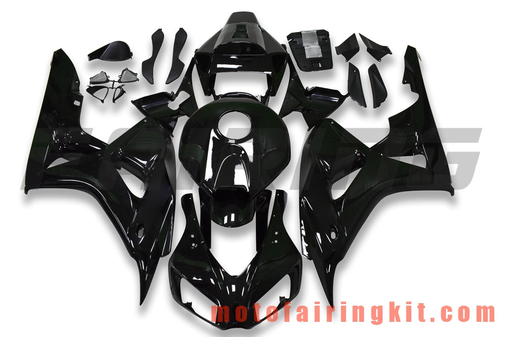 Fairing Kits Fit for CBR1000RR 2006 2007 CBR1000 RR 06 07 Plastic ABS Injection Mold Complete Motorcycle Body Aftermarket Bodywork Frame (Black) B186