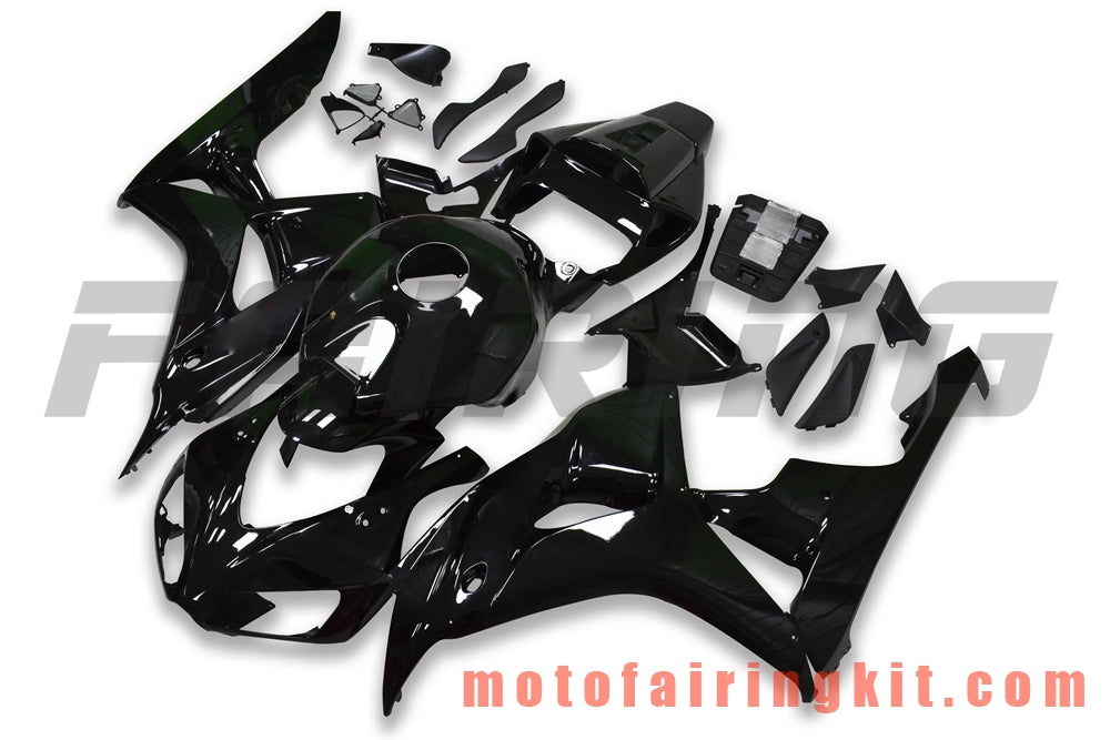 Fairing Kits Fit for CBR1000RR 2006 2007 CBR1000 RR 06 07 Plastic ABS Injection Mold Complete Motorcycle Body Aftermarket Bodywork Frame (Black) B186