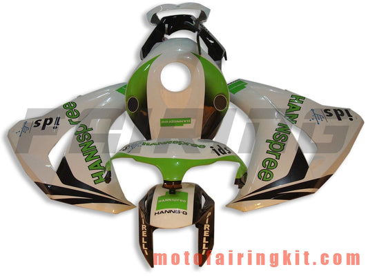 Fairing Kits Fit for CBR1000RR 2008 2009 2010 2011 CBR1000 RR 08 09 10 11 Plastic ABS Injection Mold Complete Motorcycle Body Aftermarket Bodywork Frame (White & Green) B001