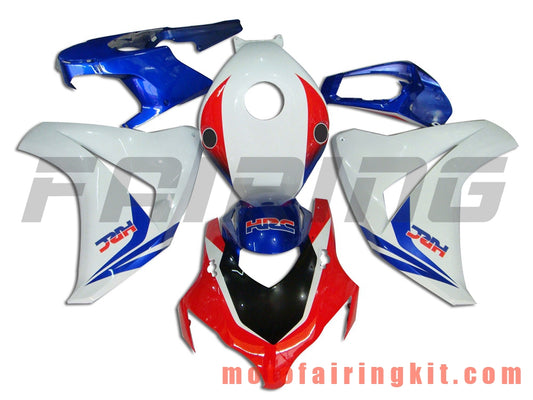 Fairing Kits Fit for CBR1000RR 2008 2009 2010 2011 CBR1000 RR 08 09 10 11 Plastic ABS Injection Mold Complete Motorcycle Body Aftermarket Bodywork Frame (Red & White) B002