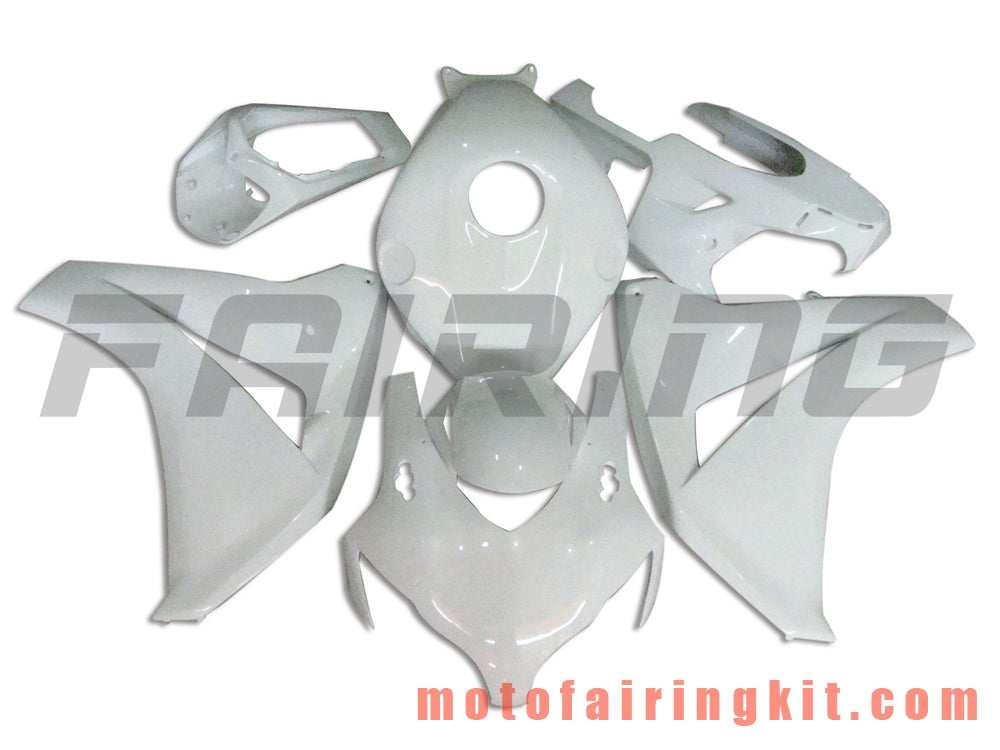 Fairing Kits Fit for CBR1000RR 2008 2009 2010 2011 CBR1000 RR 08 09 10 11 Plastic ABS Injection Mold Complete Motorcycle Body Aftermarket Bodywork Frame (White) B006