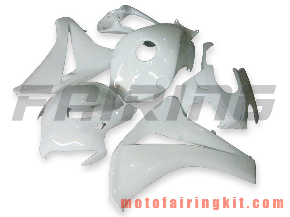 Fairing Kits Fit for CBR1000RR 2008 2009 2010 2011 CBR1000 RR 08 09 10 11 Plastic ABS Injection Mold Complete Motorcycle Body Aftermarket Bodywork Frame (White) B006